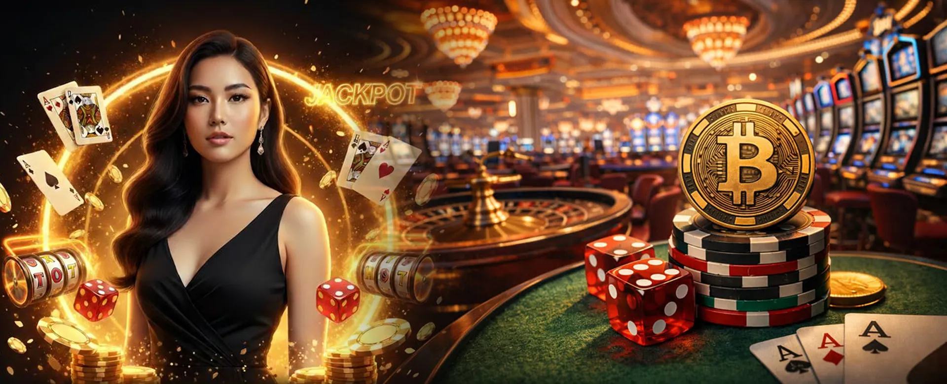 ph333 Online Casino Hero Banner with Golden Accents